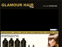 Tablet Screenshot of glamourhairkeratin.com